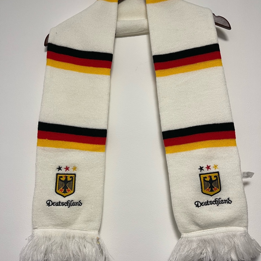 Germany Flag Scarf - White, Black, Red, Yellow